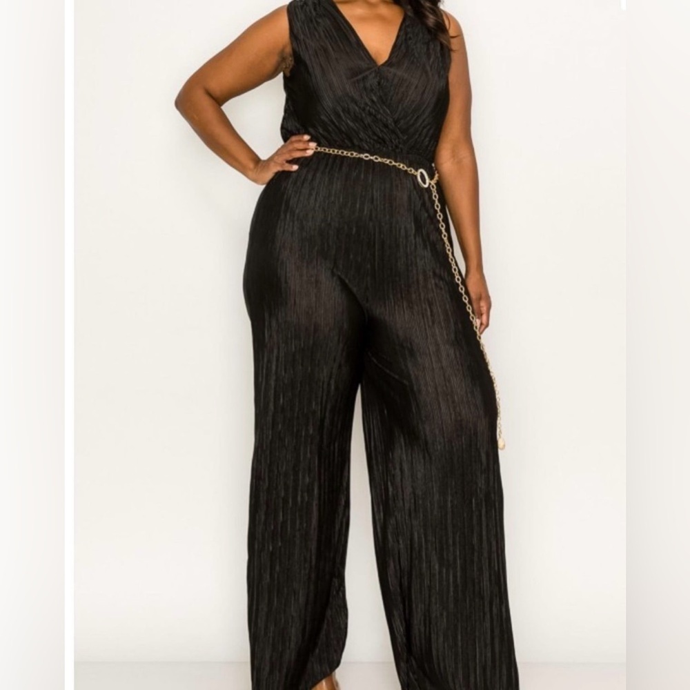 Black Jumpsuit with Belt